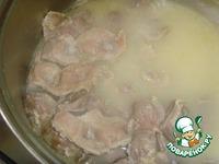 Желудки куриные с грибами Oбъедение ингредиенты
