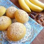 Иранские постные булочки с бананово-финиковой начинкой