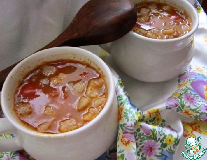 Рецепт: Рисовый суп с чечевицей
