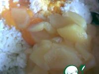 Паровой рисовый пудинг с яблоками ингредиенты