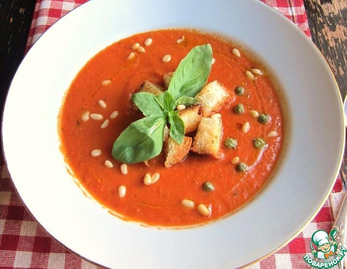 Рецепт: Томатный суп Панцанелла