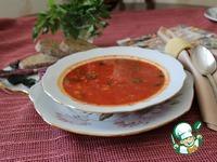 Томатный суп с пастой в средиземноморском стиле ингредиенты