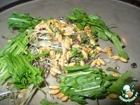 Свежий салатик из ростков и креветок ингредиенты