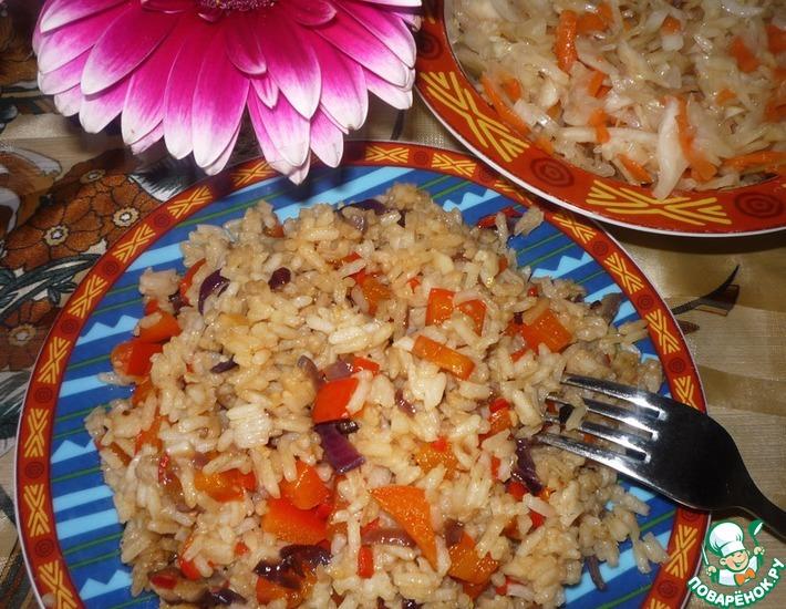 Рецепт: Острый рис с овощами