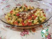 Запеченная средиземноморская сардина с овощами ингредиенты
