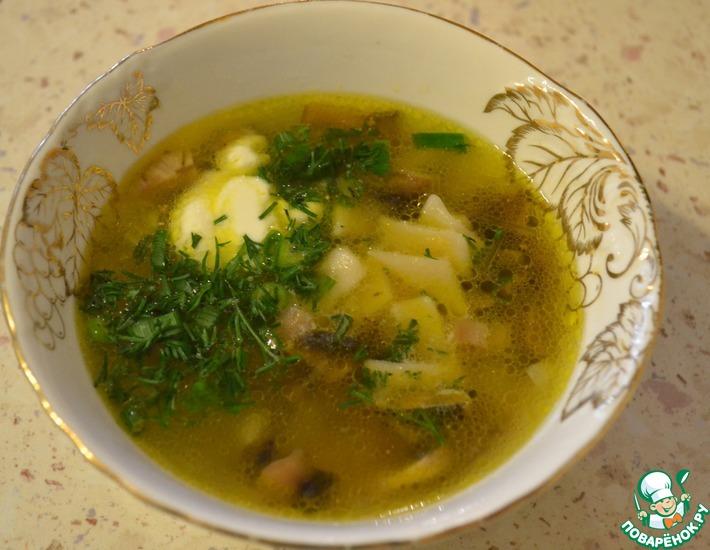 Рецепт: Суп грибной с галушками