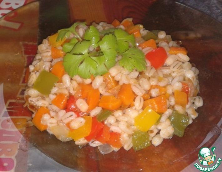 Рецепт: Перловая кашка с овощами Калейдоскоп