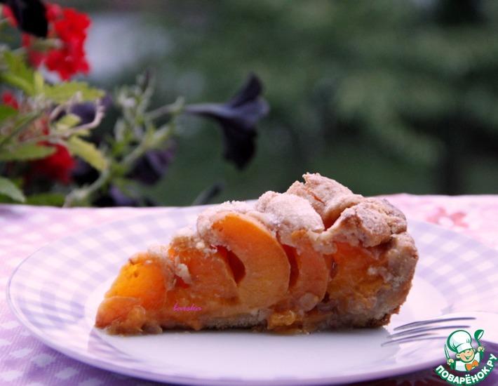 Рецепт: Абрикосово-арахисовый пирог на полбовой муке
