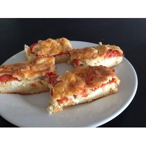Пирог с сыром и помидорами