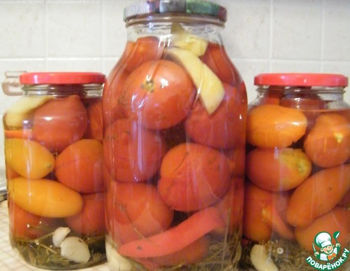 Рецепт: Консервированные помидоры Мамины