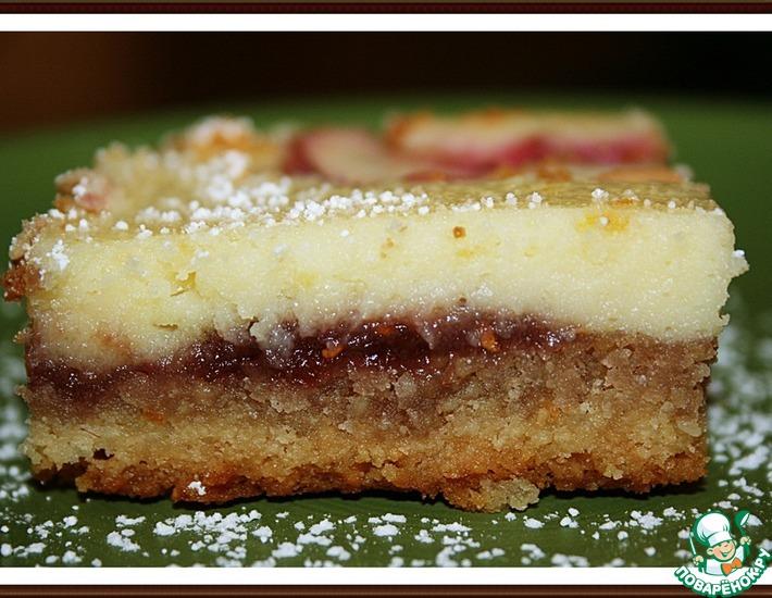 Рецепт: Десерт Малиново-персиковое наслаждение