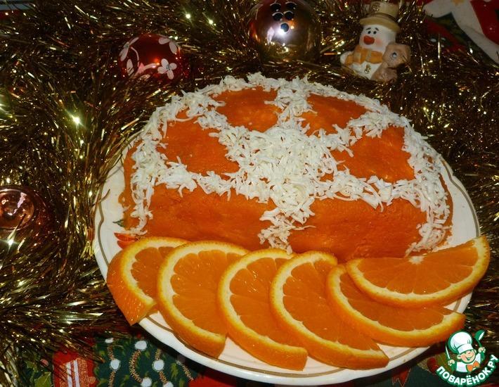 Рецепт: Салат Апельсиновая долька