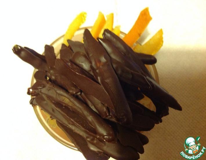 Рецепт: Шоколадно-апельсиновые пальчики