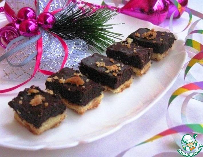 Рецепт: Шоколадно-карамельное печенье