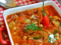 Острый томатный суп с грибами и бобовыми ингредиенты