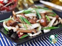 Закуска из кальмара и грибов Новый год в Пекине ингредиенты