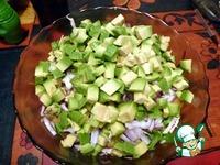 Салат с индейкой, хурмой и авокадо ингредиенты