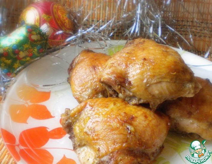 Рецепт: Куриные бедрышки в азиатском стиле