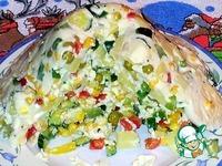 Желейный овощной салат с майонезом ингредиенты