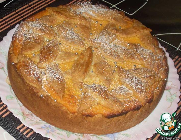 Рецепт: Пирог с тыквой Осенние листья