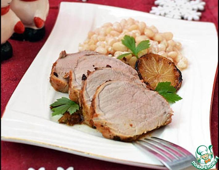 Рецепт: Свиная вырезка, запеченная в лаймовом маринаде