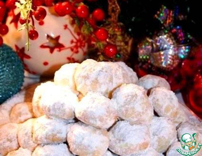 Рецепт: Рождественское миндальное печенье Курабьедес