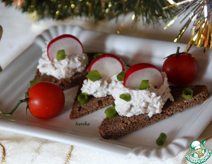 Рецепт: Паштет из сельди с творогом и орехами