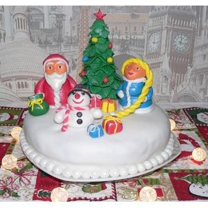 Торт Торжество в новогоднем декоре