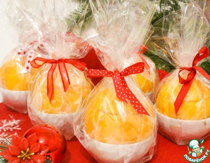 Рецепт: Новогодние апельсины с курицей