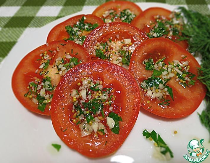 Рецепт: Маринованные помидоры по-итальянски за 40 минут