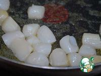 Морские гребешки с рисом В тельняшке ингредиенты