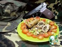 Свиные пальчики Боеприпасы солдата, фаршированные грибами и сыром ингредиенты