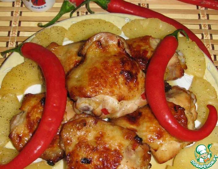 Рецепт: Куриные бедрышки по-азиатски