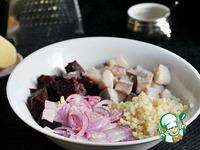 Салат с булгуром и сельдью ингредиенты