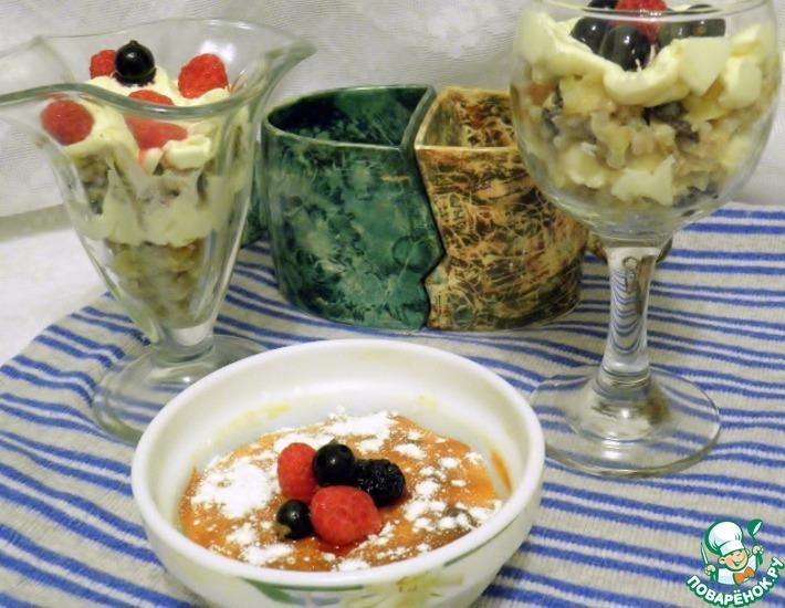Рецепт: Два десерта из гречки и творога