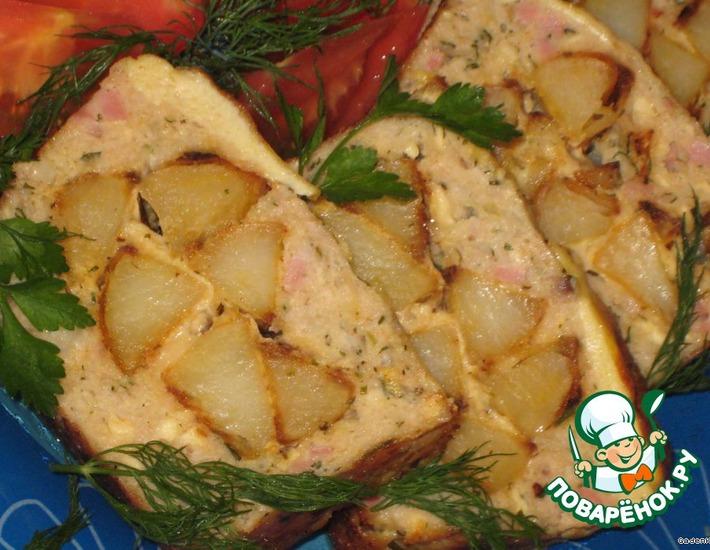 Рецепт: Куриная буханка с печеным картофелем
