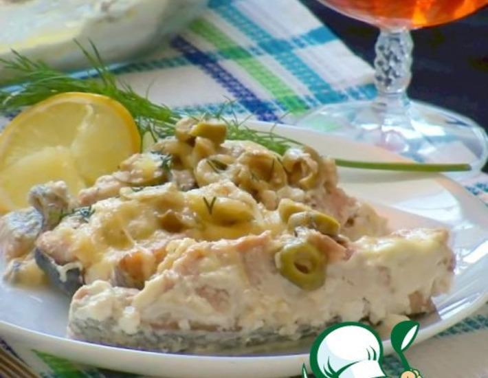 Рецепт: Запеченная рыба с оливками