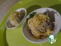 Мясные Raffaello с сыром, семечками и базиликом ингредиенты