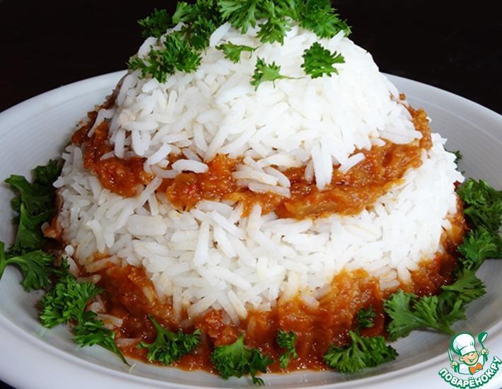 Рецепт: Рис с овощной икрой