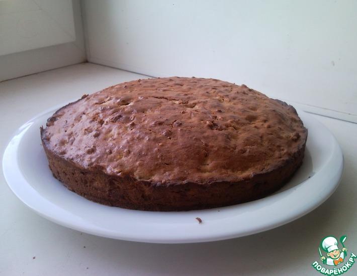 Рецепт: Пирог oреховый с шоколадом