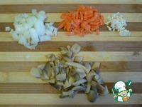 Ризотто с грибами и курицей в сметанном соусе ингредиенты