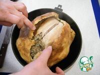 Курица, фаршированная гречкой и грибами, в тесте ингредиенты