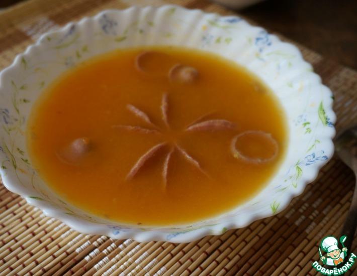 Рецепт: Тыквенный суп с сосисками