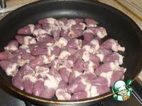 Куриные сердечки с брюссельской капустой и шампиньонами ингредиенты