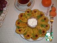 Кукурузные лепешки с Кус-Кусом, зеленью и сыром ингредиенты