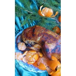 Рождественская утка с яблоками в мультиварке