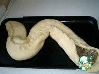Фигурный пирог Змея с разными начинками ингредиенты