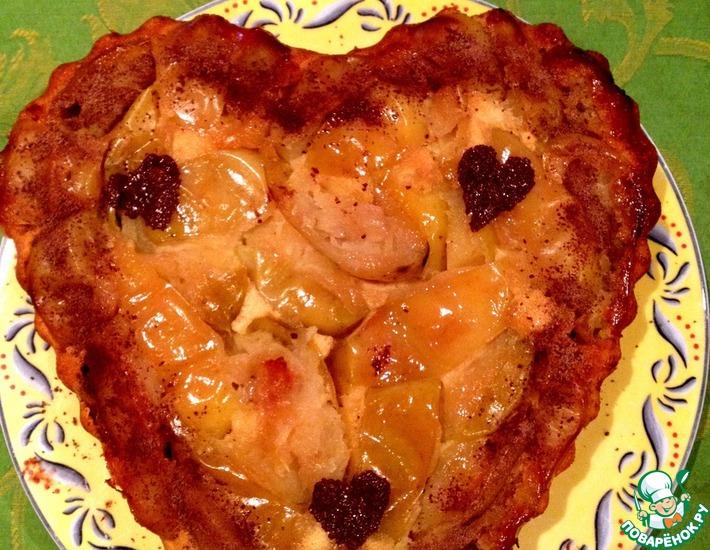 Рецепт: Яблочный пирог-перевертыш Лето