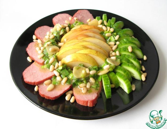 Рецепт: Салат из говядины с грушей