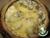 Картофель с грибами в горшочке Сливочный ингредиенты